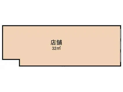 咲花ヴィラA(ワンルーム/1階)の間取り写真