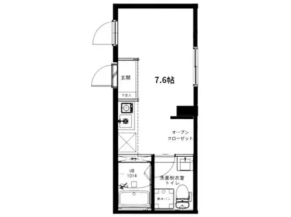 ザ・ジェミニス池袋(ワンルーム/2階)の間取り写真