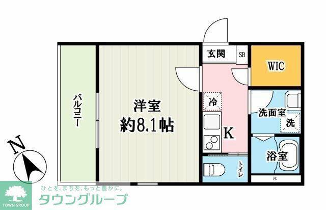 T3ハウス 新座(1K/3階)の間取り写真