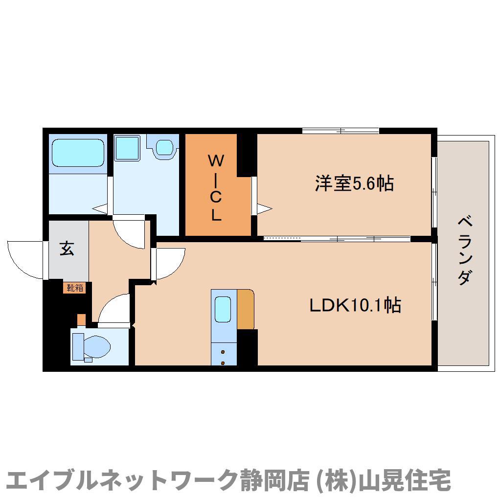 シャン アベイユ(1LDK/3階)の間取り写真