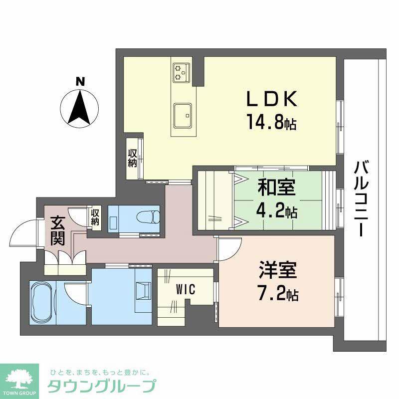 ルジェンド(2LDK/3階)の間取り写真