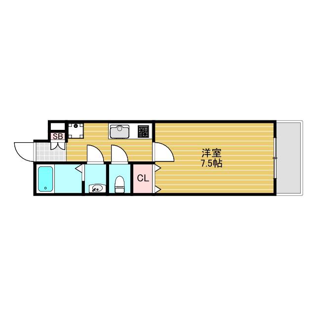 LIVIAZ KITAOSAKA BREZZA(1K/3階)の間取り写真
