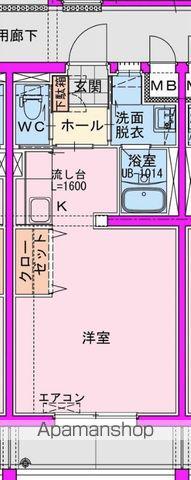 FUKUNASU EHIRAHIGASHI(ワンルーム/5階)の間取り写真