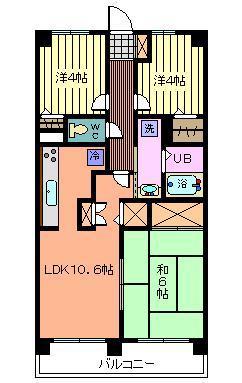 マ・メゾン寿(3LDK/7階)の間取り写真