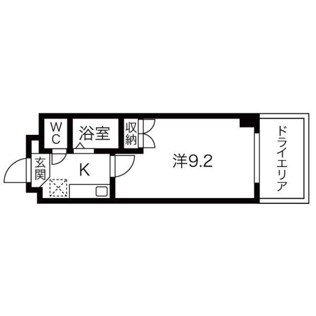 シティライフ田代(1K/4階)の間取り写真