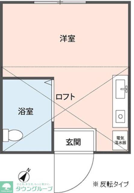 ヴィラー世田谷(ワンルーム/1階)の間取り写真