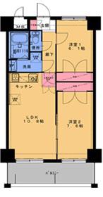 ORIENT BLD NO.93 MARINA GATE BLD(2LDK/8階)の間取り写真