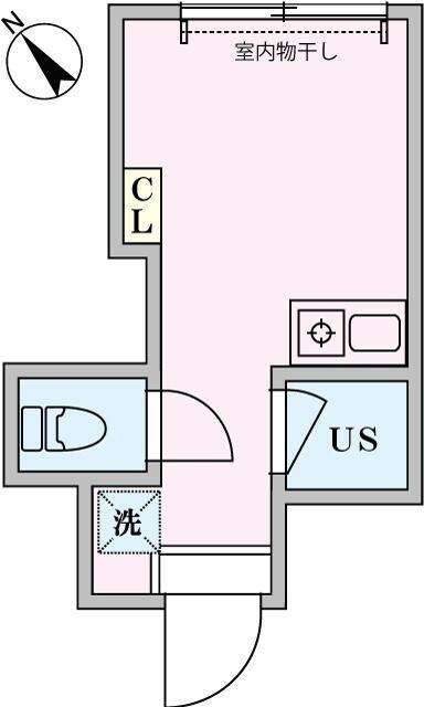 TRアーバンプレイス高田馬場I(ワンルーム/1階)の間取り写真