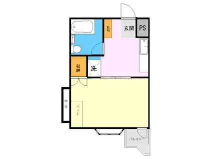 ステイ新南部(1K/5階)の間取り写真