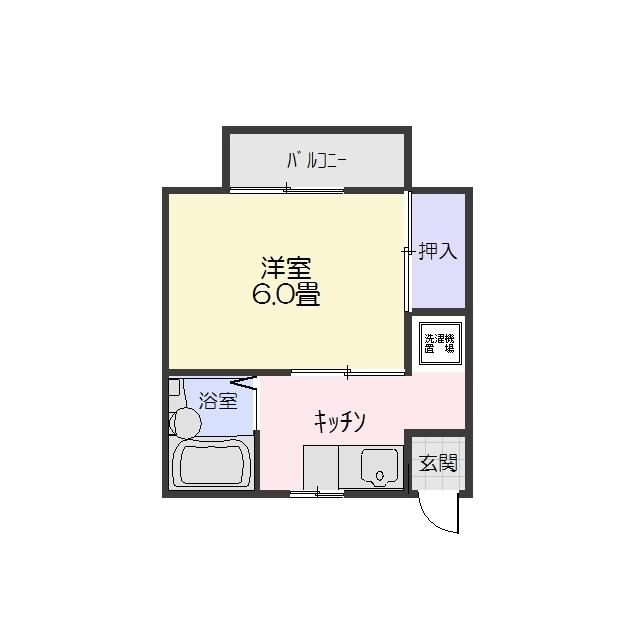 メゾン秋山(1K/2階)の間取り写真