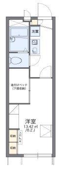 レオパレスコンステラション(1K/1階)の間取り写真