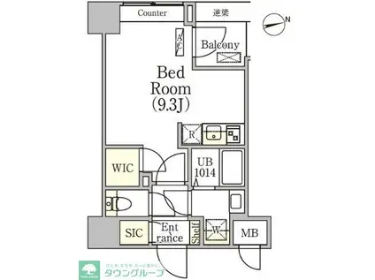 リテラス中野ノース(ワンルーム/2階)の間取り写真