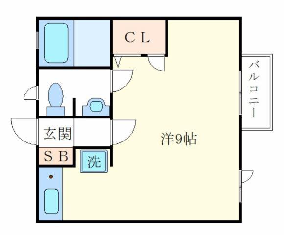 サンテラス光大寺(1K/1階)の間取り写真