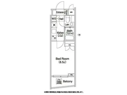 コンフォリア押上(1K/3階)の間取り写真