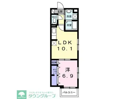 アリーサコート セント(1LDK/3階)の間取り写真