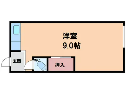 Fメゾン(ワンルーム/2階)の間取り写真