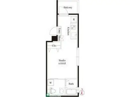 CASA BIANCA(ワンルーム/2階)の間取り写真