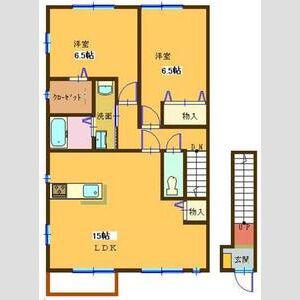 コンフォート大島IV(2LDK/2階)の間取り写真