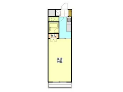 エスポアールミウラ(1K/2階)の間取り写真