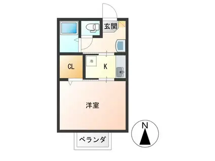 MAISON SAMUHOME(1K/1階)の間取り写真