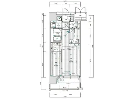 グランフォーレ博多駅プレミア(1LDK/10階)の間取り写真