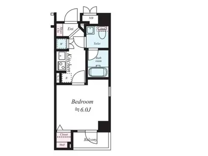 AXAS TOBU-NERIMA(1K/8階)の間取り写真