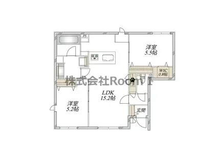 大阪市鶴見区横堤2丁目ヘーベル(2LDK/1階)の間取り写真