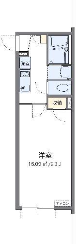 クレイノKサンライトV(1K/2階)の間取り写真