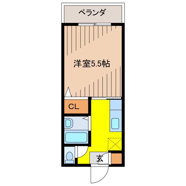 T.GRACE(1K/4階)の間取り写真