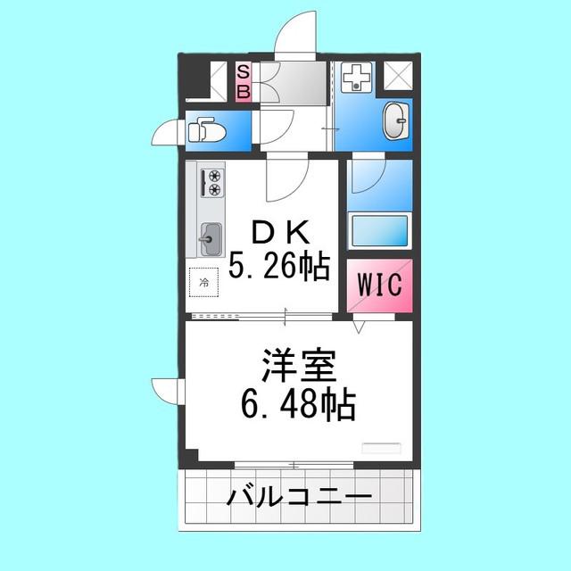 ロイヤルハイツ清鳳(1DK/2階)の間取り写真