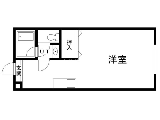 パルファージュ(ワンルーム/1階)の間取り写真