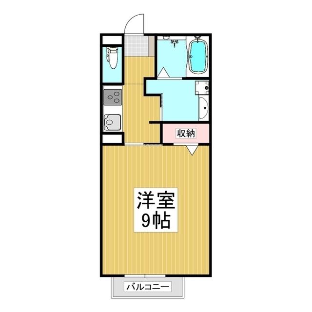 メゾン ド ムーラン(1K/1階)の間取り写真