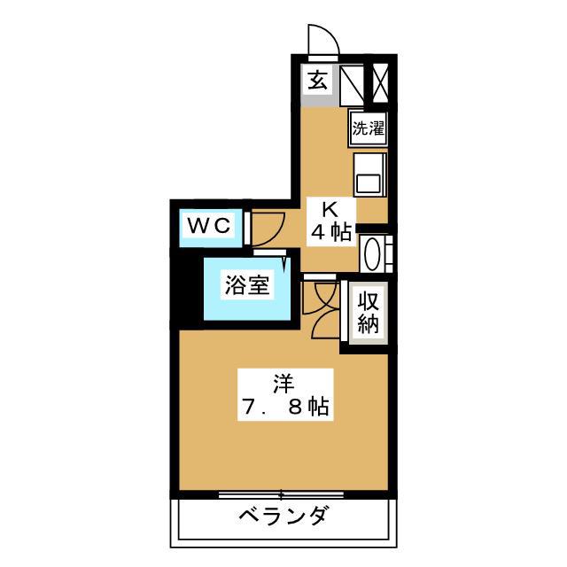 プライムアーバン葛西イースト(1K/6階)の間取り写真