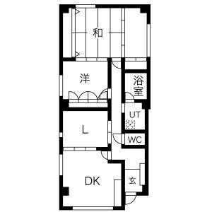 ロアール城主(2LDK/1階)の間取り写真