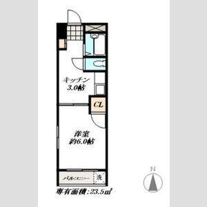 昭和ビル(1K/3階)の間取り写真