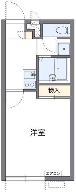 レオパレスエクレールII(1K/2階)の間取り写真