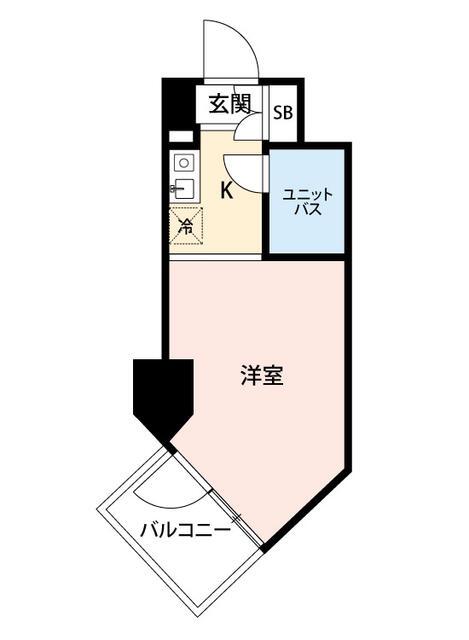 マイナビSTAY大井町2(ワンルーム/3階)の間取り写真