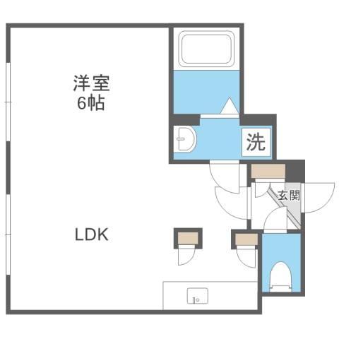 PROGRESS(1LDK/2階)の間取り写真