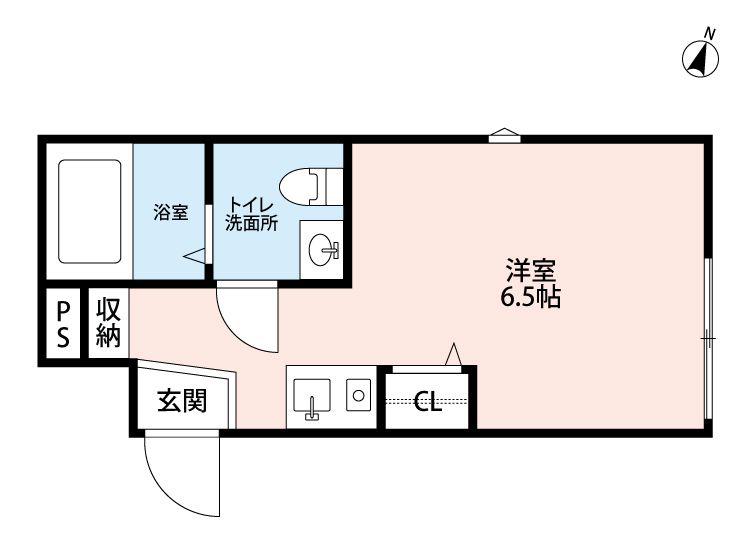 FERIO北赤羽(ワンルーム/3階)の間取り写真