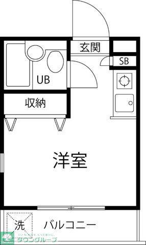 TS GARDENHIKAWADAIII(ワンルーム/3階)の間取り写真