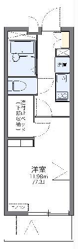 レオパレスSR311(1K/1階)の間取り写真