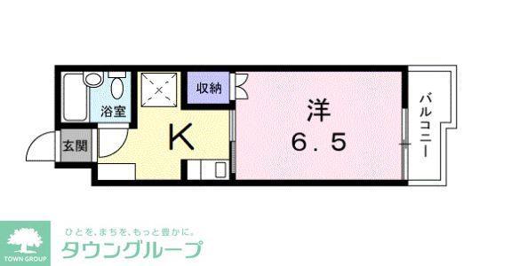 カーサ・ビアンカ(1K/3階)の間取り写真
