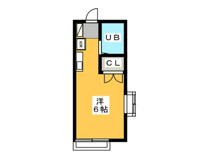 グランドール西八王子(ワンルーム/1階)の間取り写真