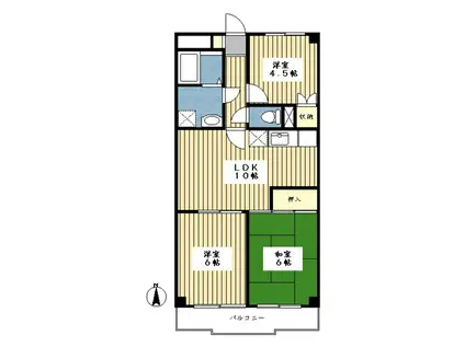 プレミールすみれ(3LDK/5階)の間取り写真