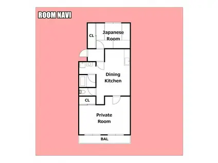 サラグレース川内(2DK/3階)の間取り写真