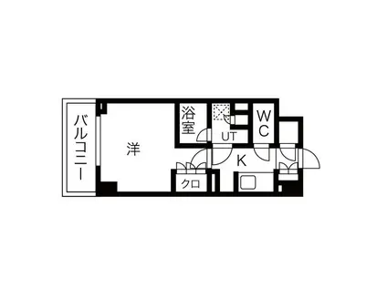 シーズンフラッツ高田馬場リバーサイドノース 常時ゴミ出可 駐輪可(1K/4階)の間取り写真