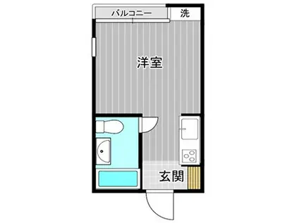 ビッグバーンズマンション高殿(1K/3階)の間取り写真