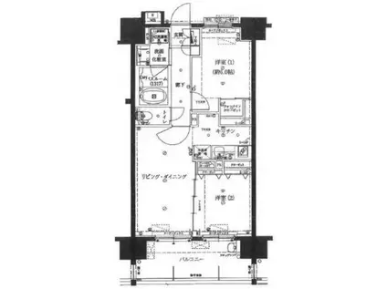 クレア堀切菖蒲園(2LDK/10階)の間取り写真