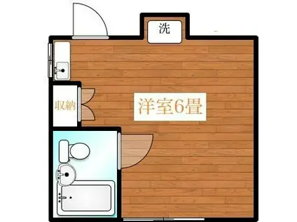 ヴェラハイツ町屋(ワンルーム/1階)の間取り写真