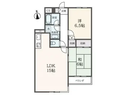 グリーンタウン大泉学園II A棟(2LDK/3階)の間取り写真